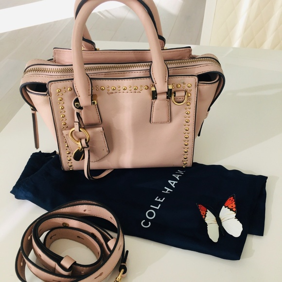 COLE HAAN LEATHER CROSSBODY BAG - Picture 1 of 13